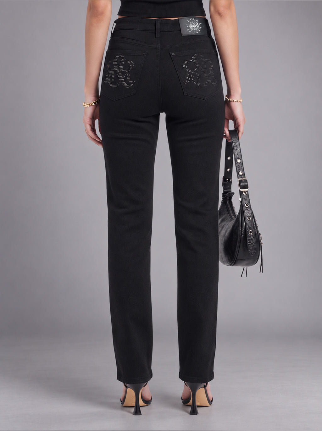 Kaia Tonal Logo Straight Jean