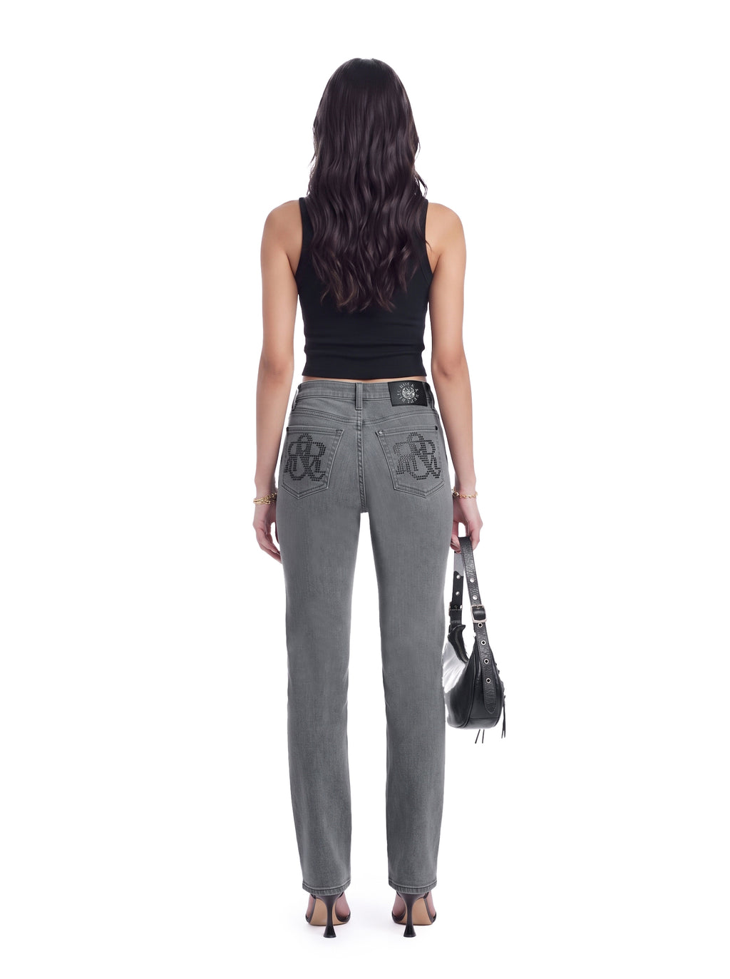 Kaia Tonal Logo Straight Jean