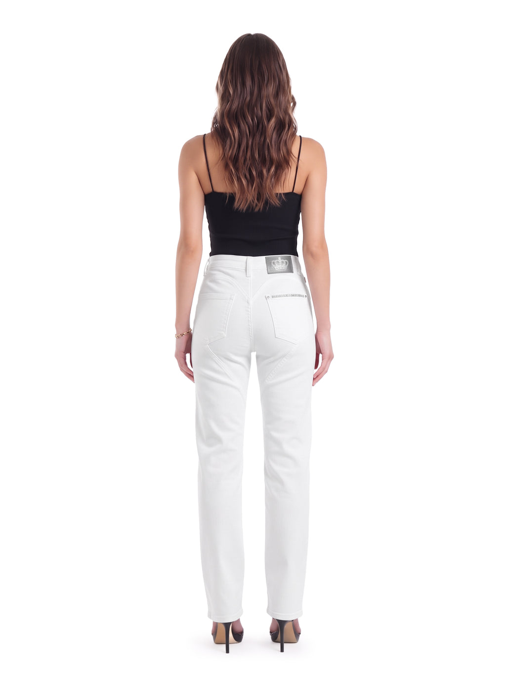 Kaia Double Stripe Straight Jean