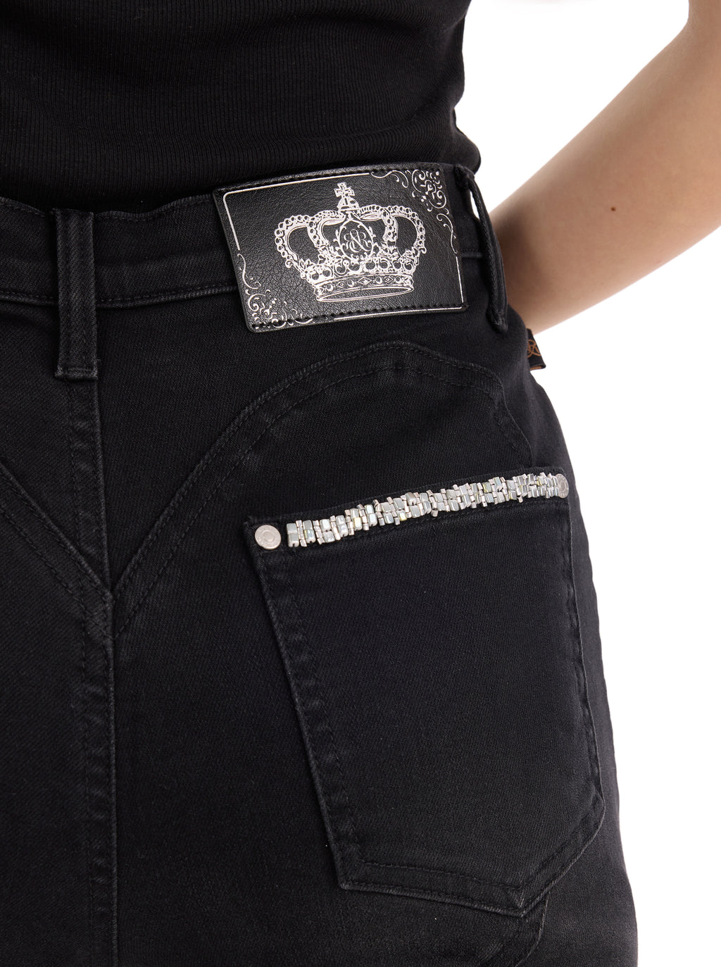 Kaia Double Stripe Straight Jean