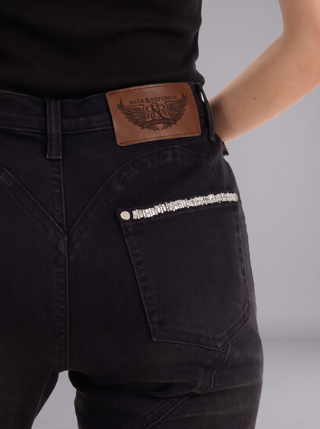 Kaia Double Stripe Straight Jean