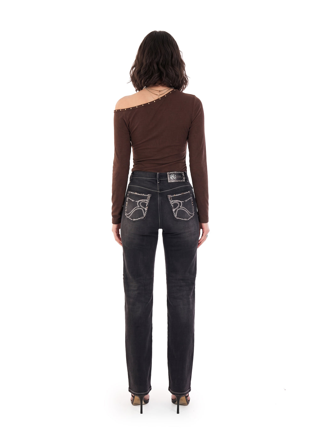 Kaia Knee Cutout Straight Jean