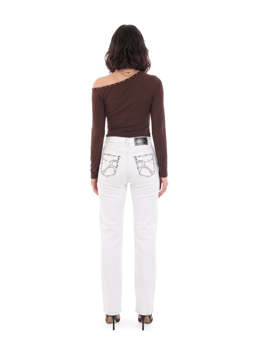 Kaia Knee Cutout Straight Jean