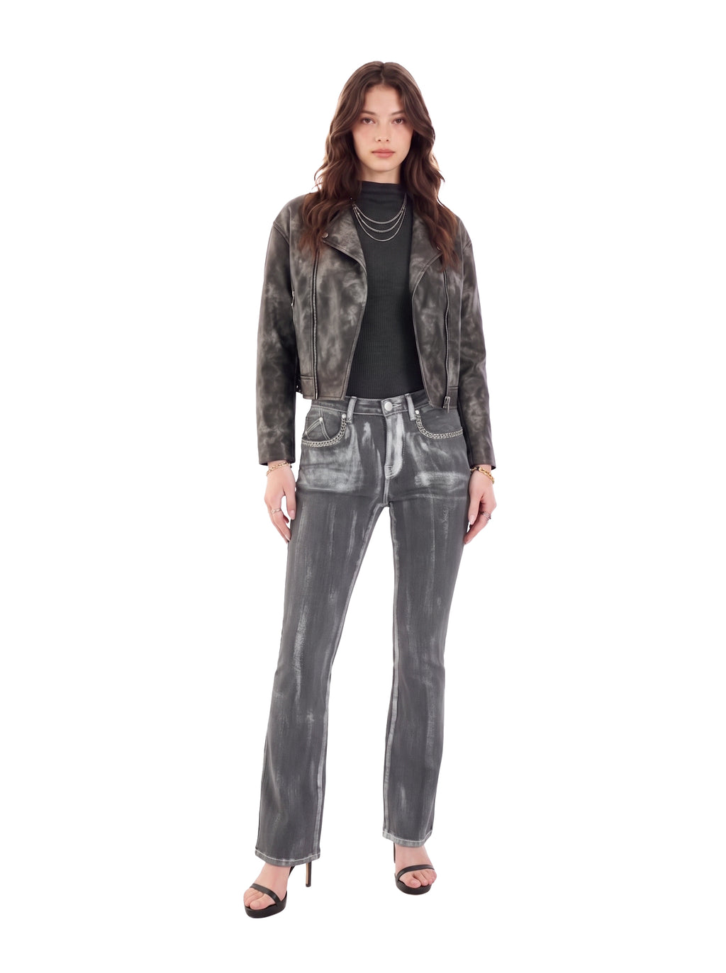 Fever Crystal Trim Bootcut Jean