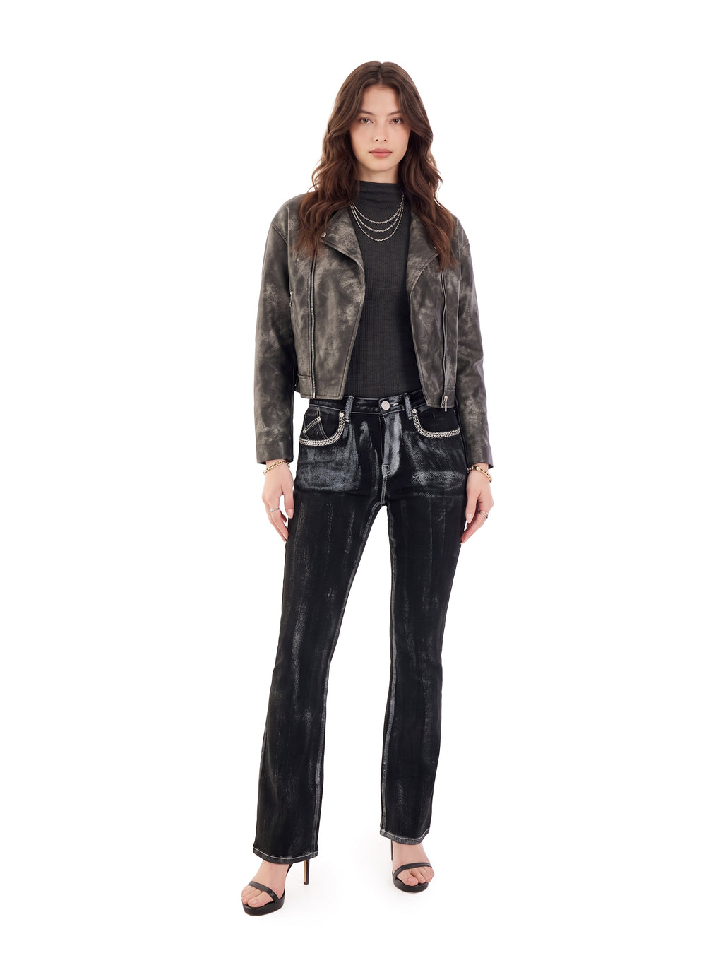 Fever Crystal Trim Bootcut Jean