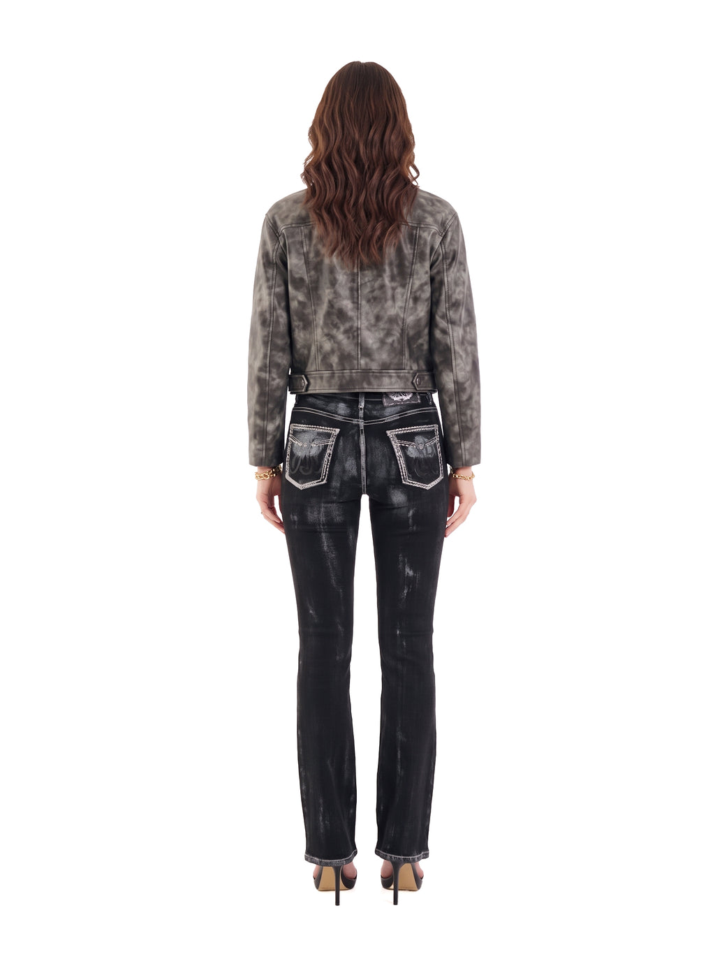 Fever Crystal Trim Bootcut Jean