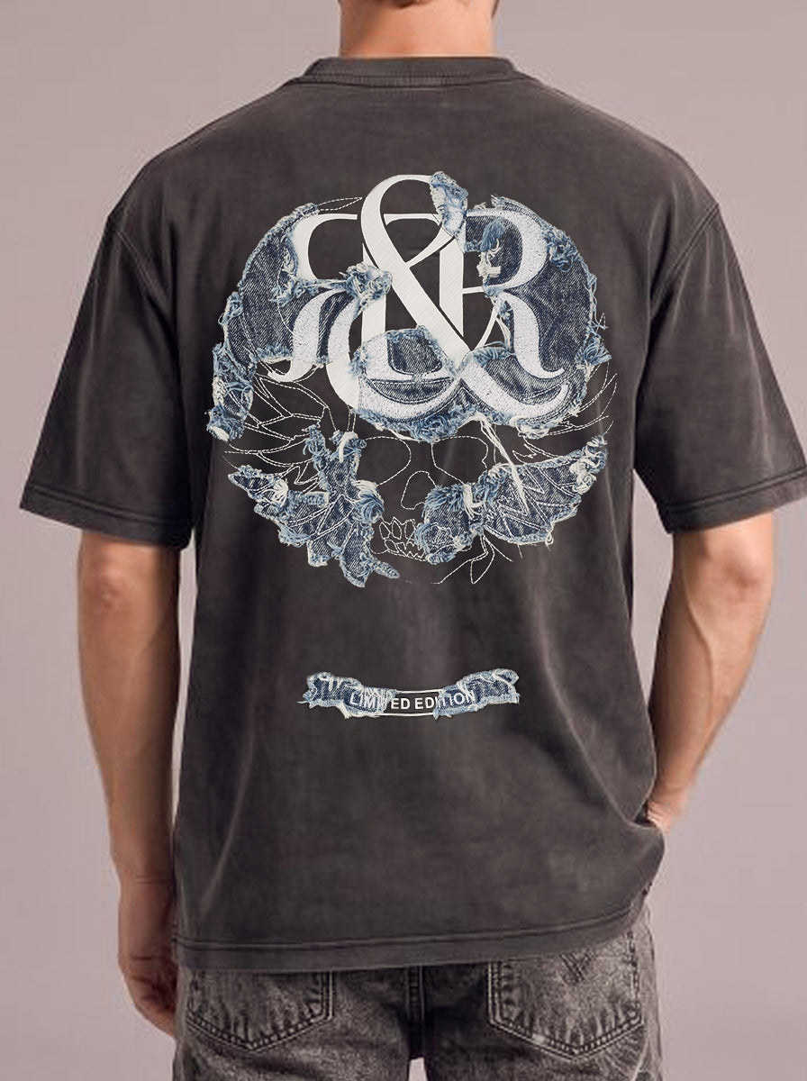 Blue Rose Logo Relaxed T-Shirt