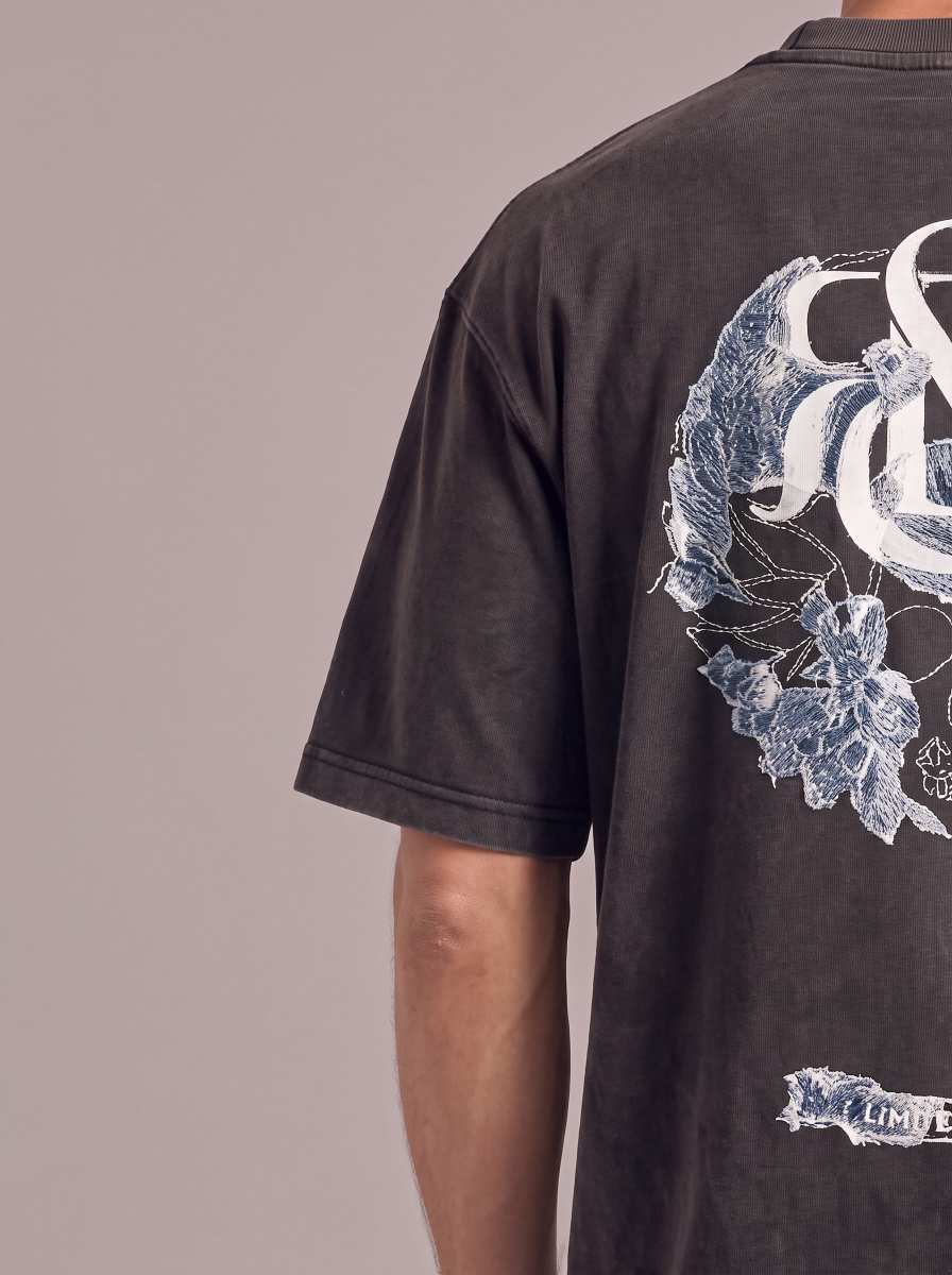 Blue Rose Logo Relaxed T-Shirt