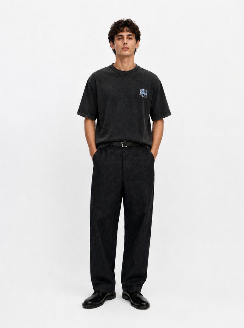 Blue Rose Logo Relaxed T-Shirt