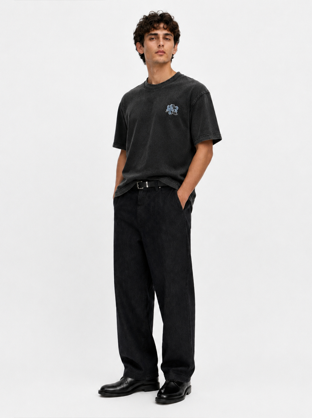 Blue Rose Logo Relaxed T-Shirt