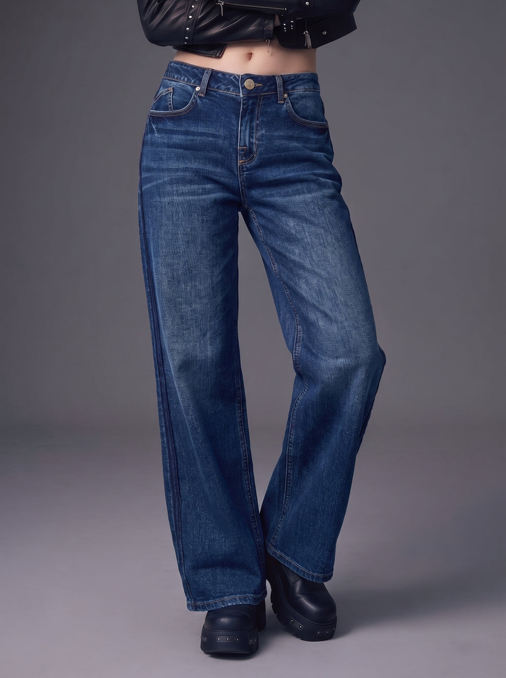 Kaia Blue R Straight Jean