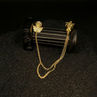 Chain-Embellished Brooch