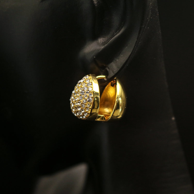 Pavé Teardrop Stud Earrings