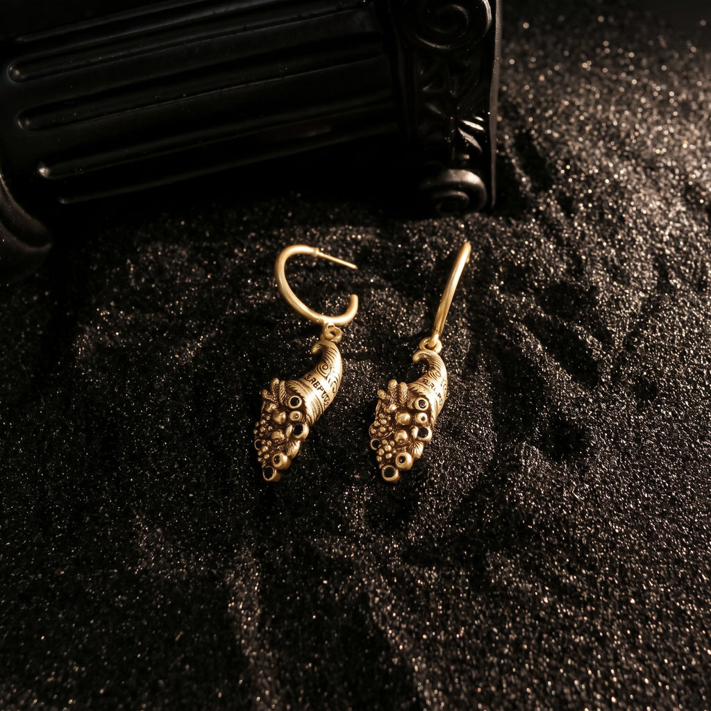 Sculpted Fish Charm Dangle Earrings
