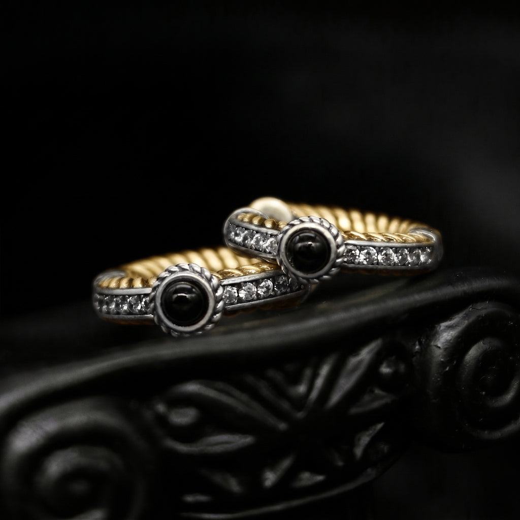Obsidian Pavé Band Ring