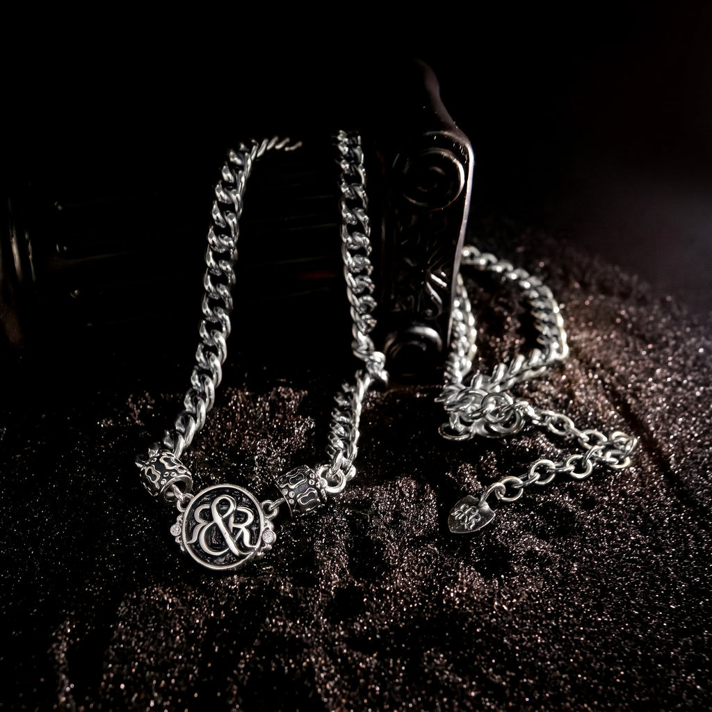 Royal Crest Halo Medallion Chain Necklace