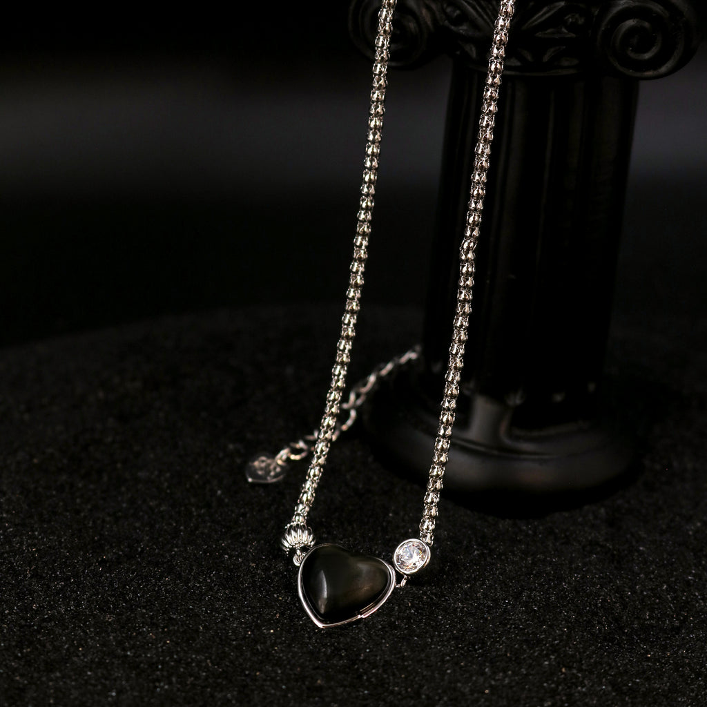 Hollow Heart Link Necklace