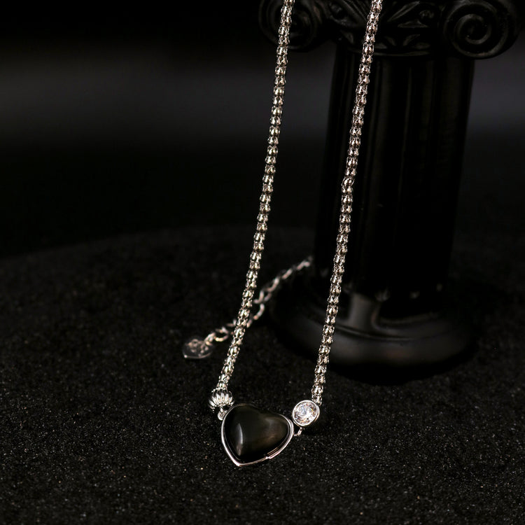 Hollow Heart Link Necklace