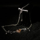 Leopard Heart Skull Charm Chain Necklace