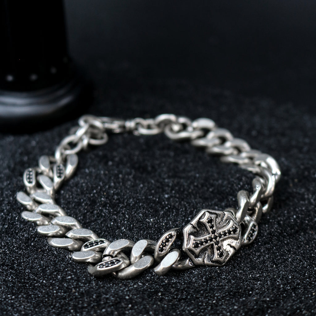 Zircon Cross Chain Wristband
