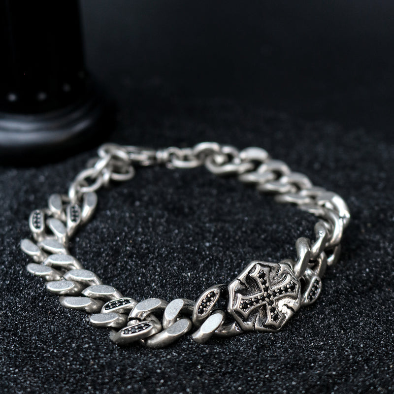 Zircon Cross Chain Wristband