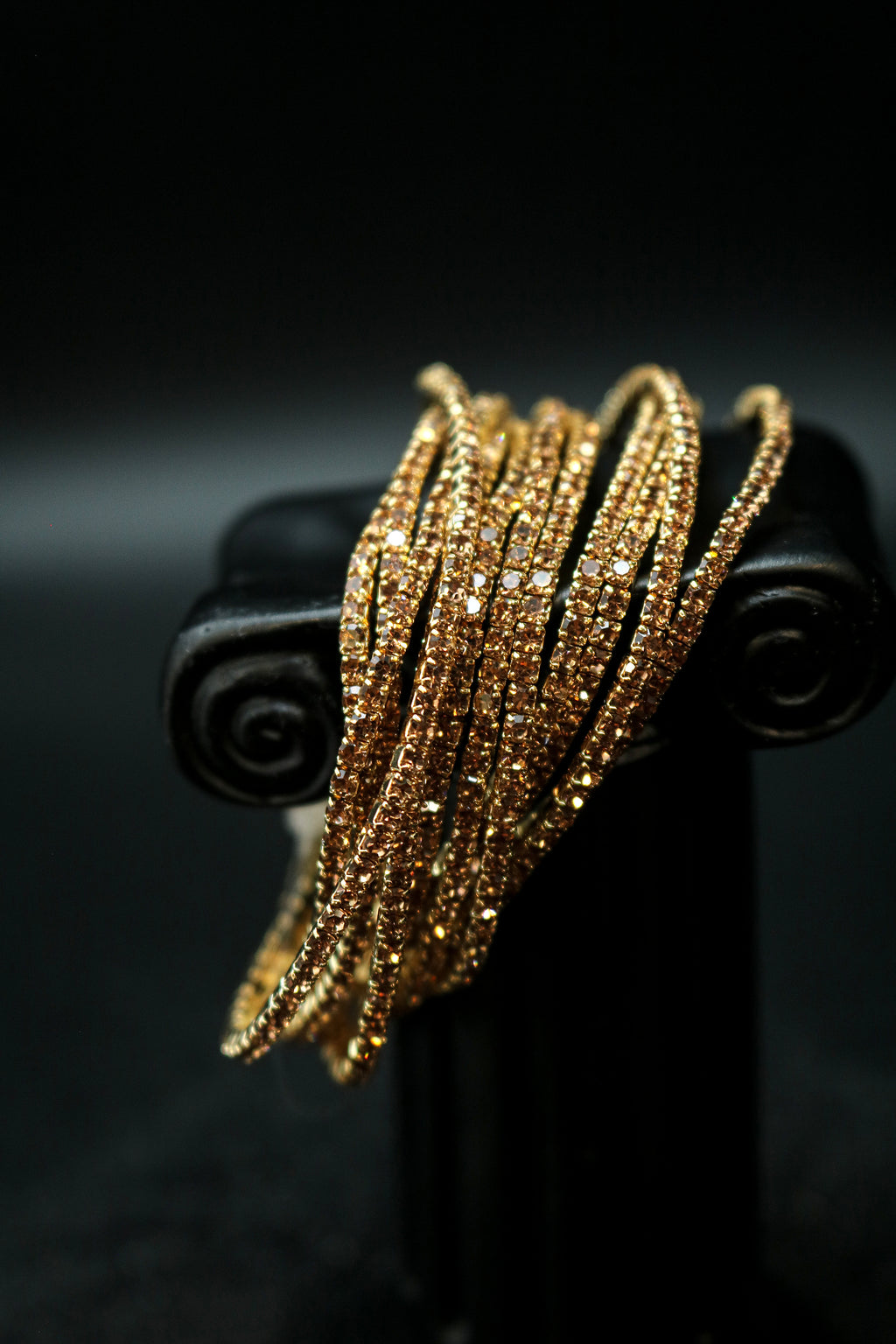 Multi Row Cubic Zirconia Wristband