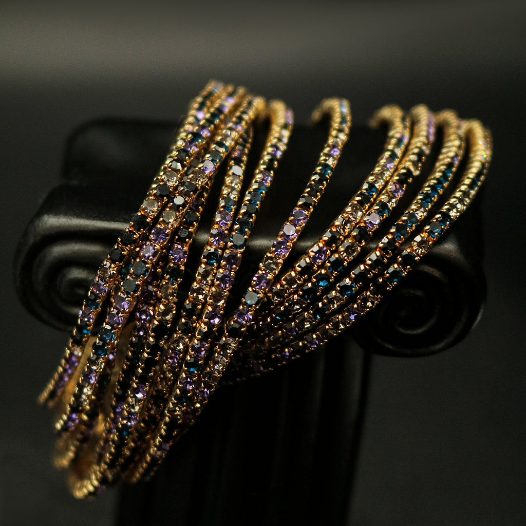 Multi Row Cubic Zirconia Wristband