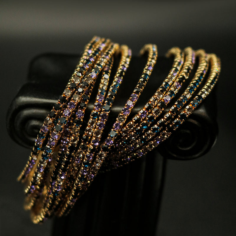 Multi Row Cubic Zirconia Wristband
