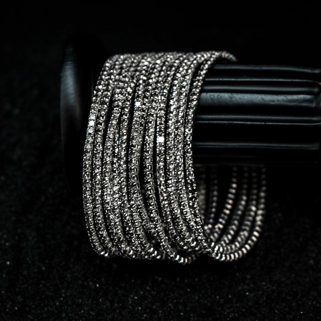 Multi Row Cubic Zirconia Wristband