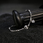 Skull Heart Charm Chain Wristband
