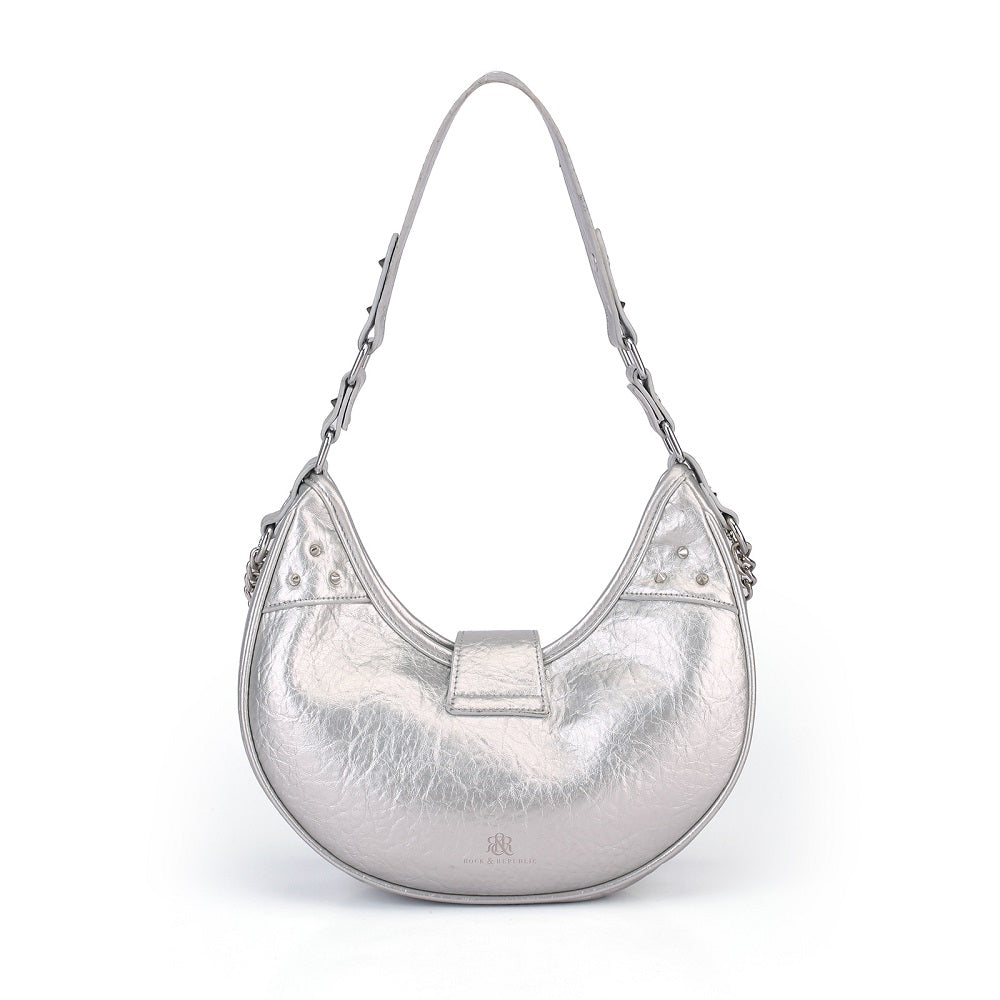 Vesper Snake-Print Chain Shoulder Bag