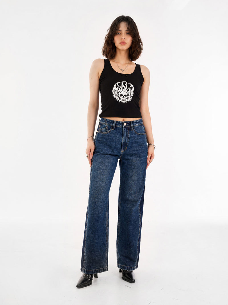 Kaia Deep Indigo Straight Jean