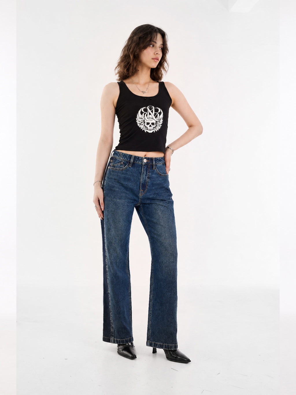 Kaia Deep Indigo Straight Jean