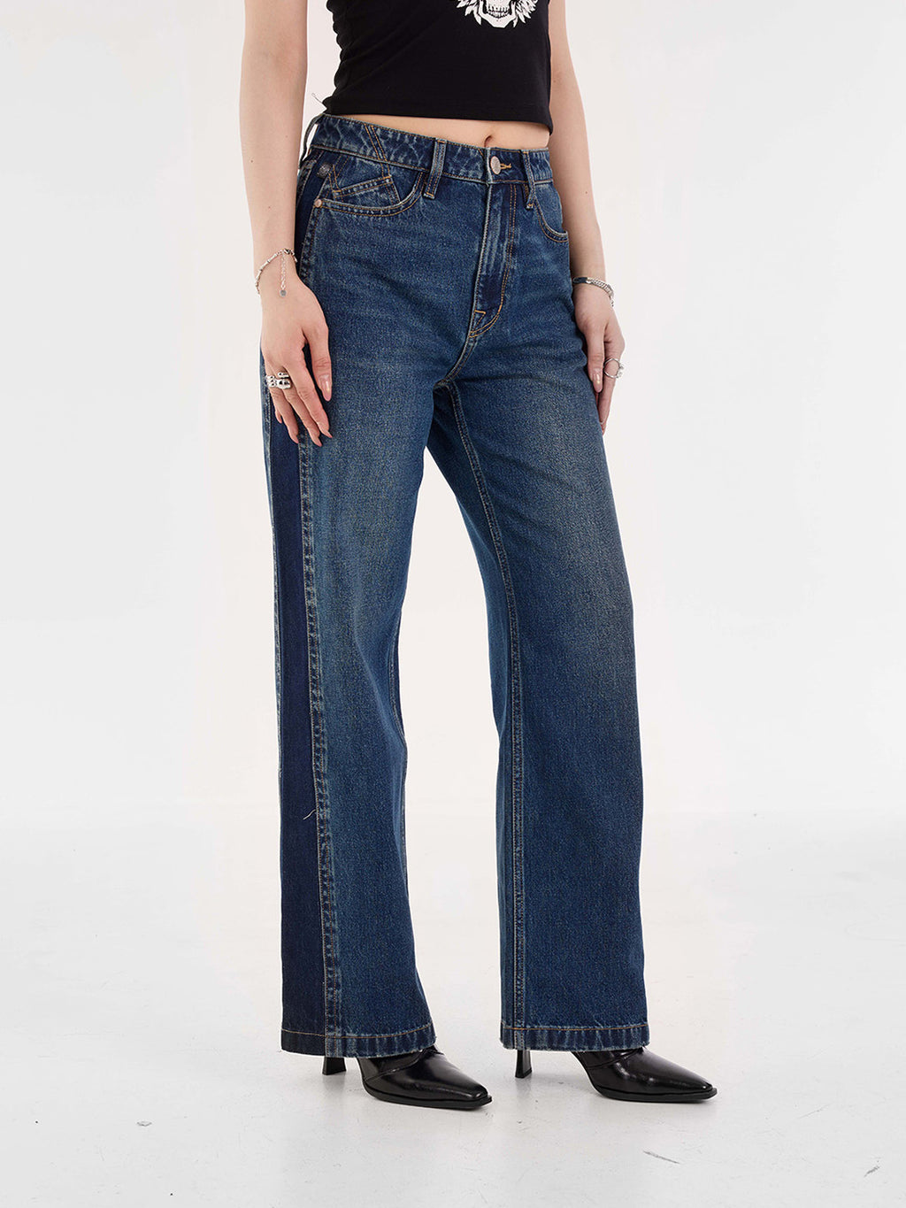 Kaia Deep Indigo Straight Jean