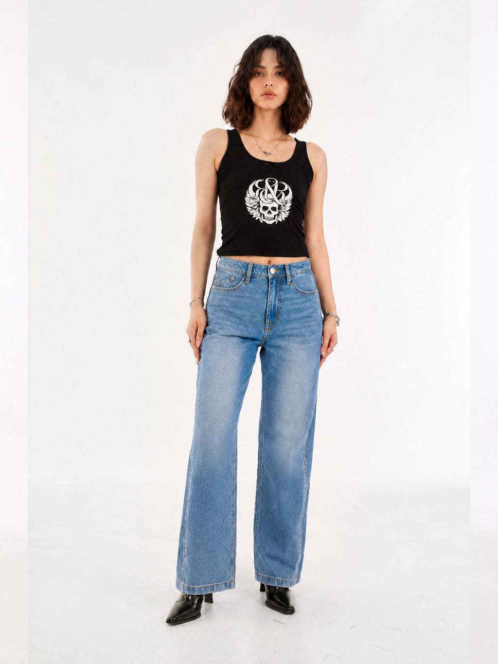 Kaia Deep Indigo Straight Jean
