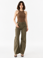 Rowan Washed Olive Barrel Leg Jean