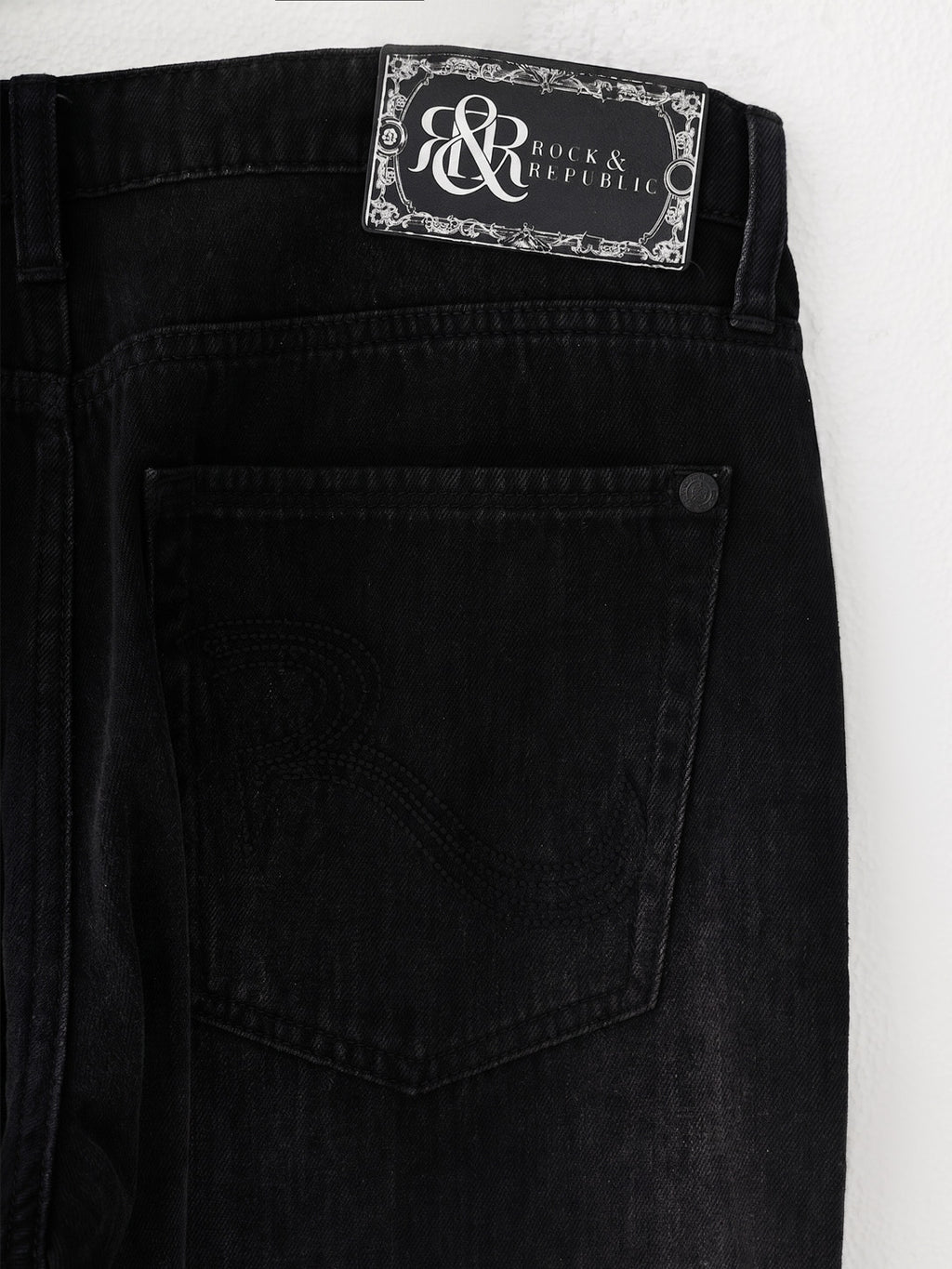 Kaia Tonal Leopard Panel Straight Jean