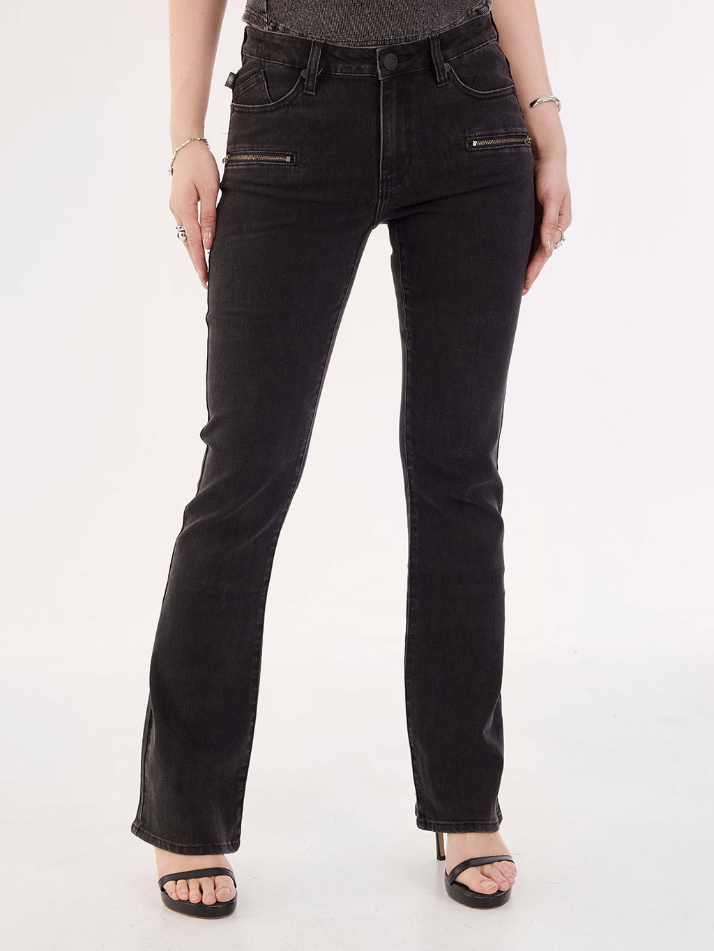 Fever Zip-Pocket Bootcut Jean