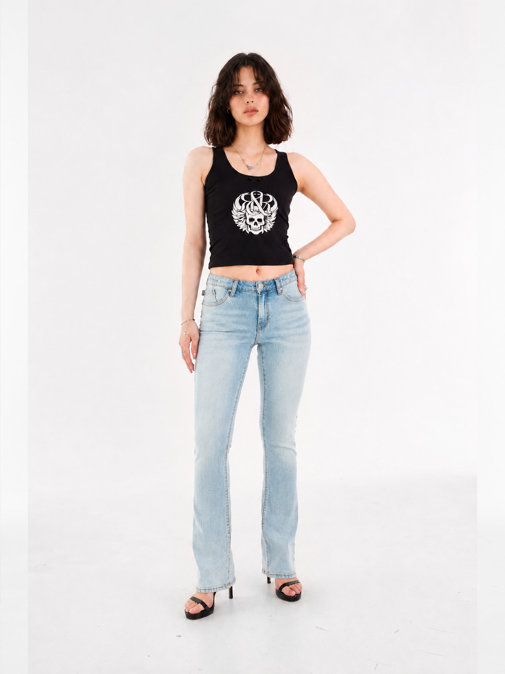 Fever Side Stud Bootcut Jean