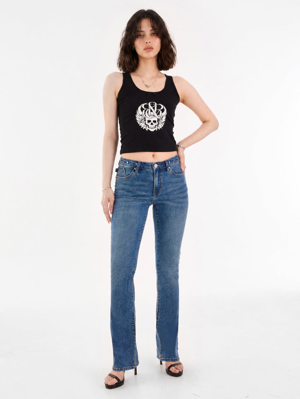 Fever Side Stud Bootcut Jean
