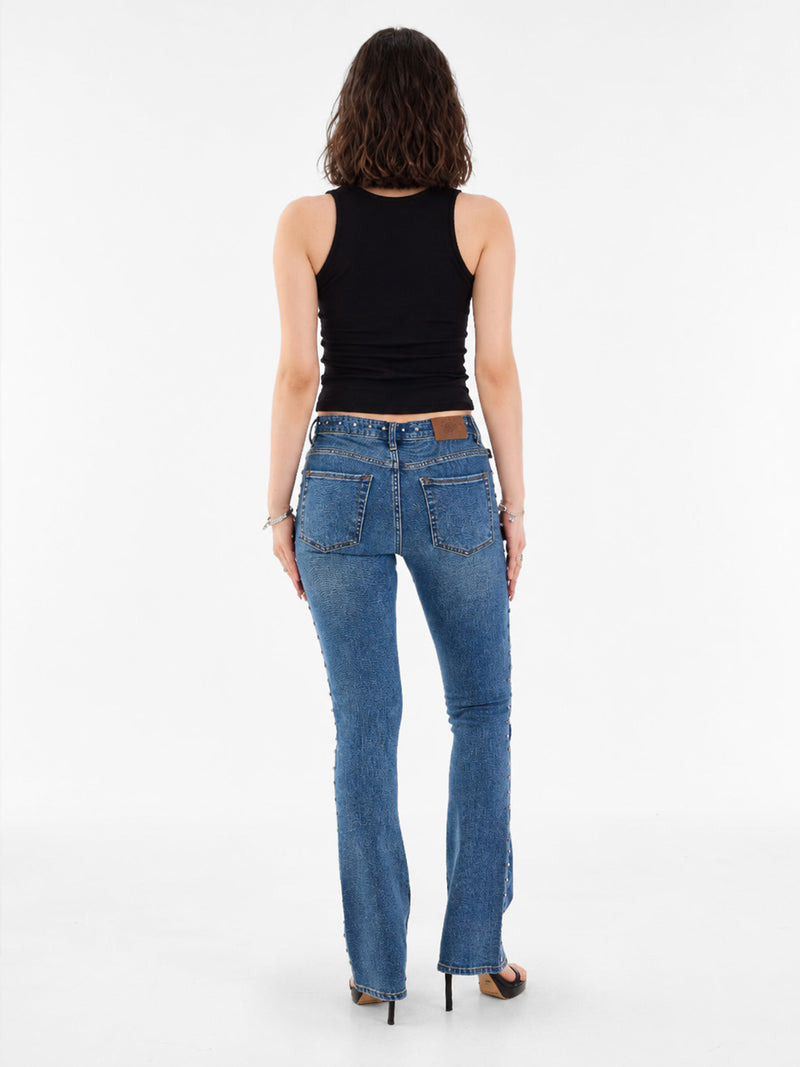 Fever Side Stud Bootcut Jean