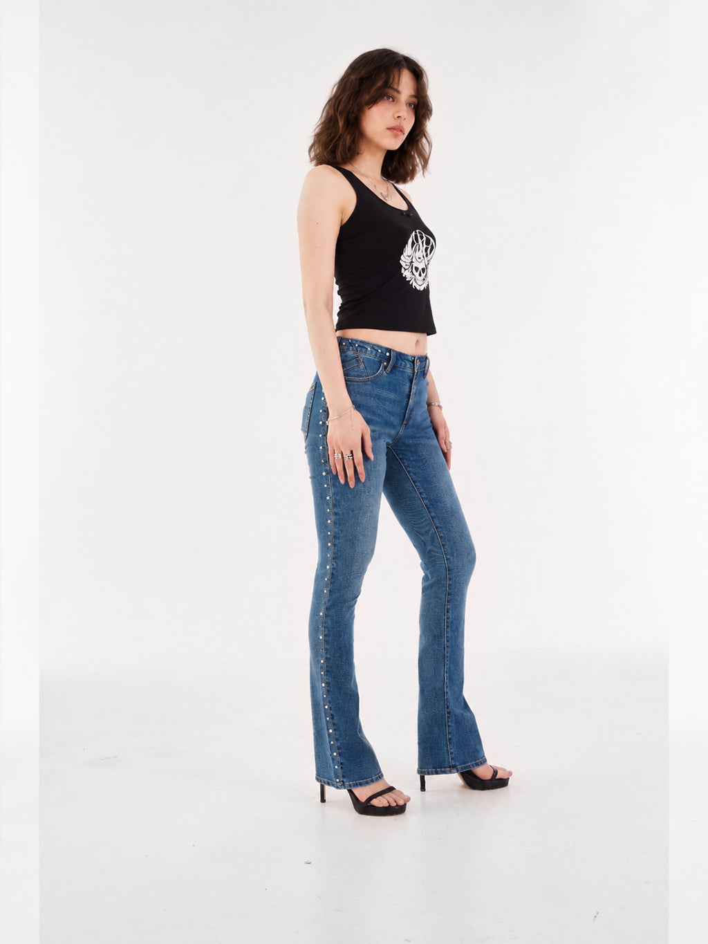 Fever Side Stud Bootcut Jean