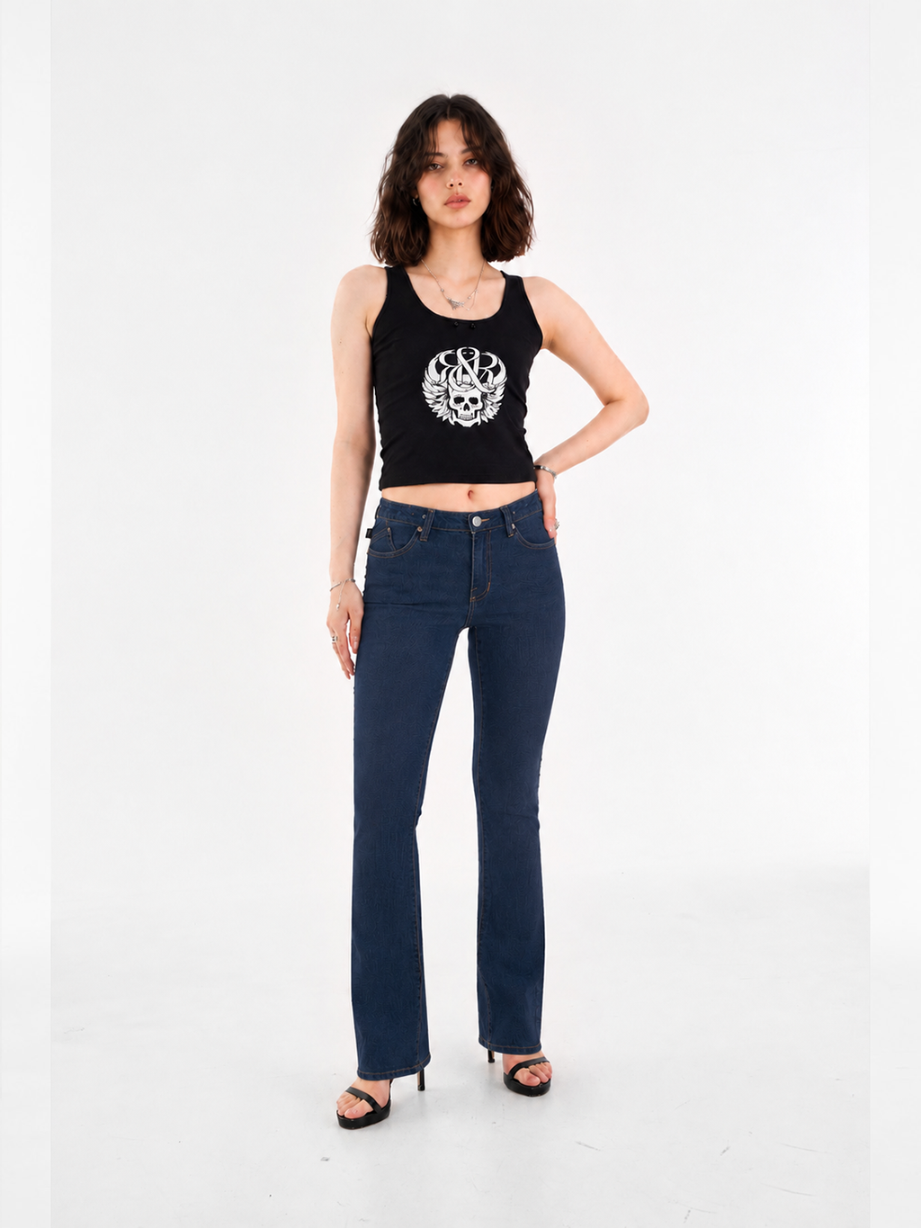 Fever Side Stud Bootcut Jean