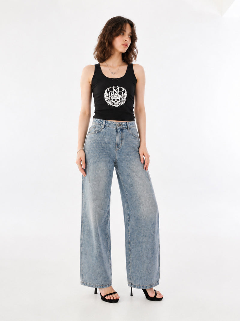 Kaia Light Fade Straight Jean