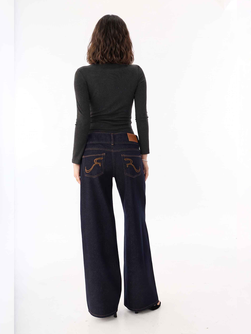Kaia Rhinestone Pocket Straight Jean
