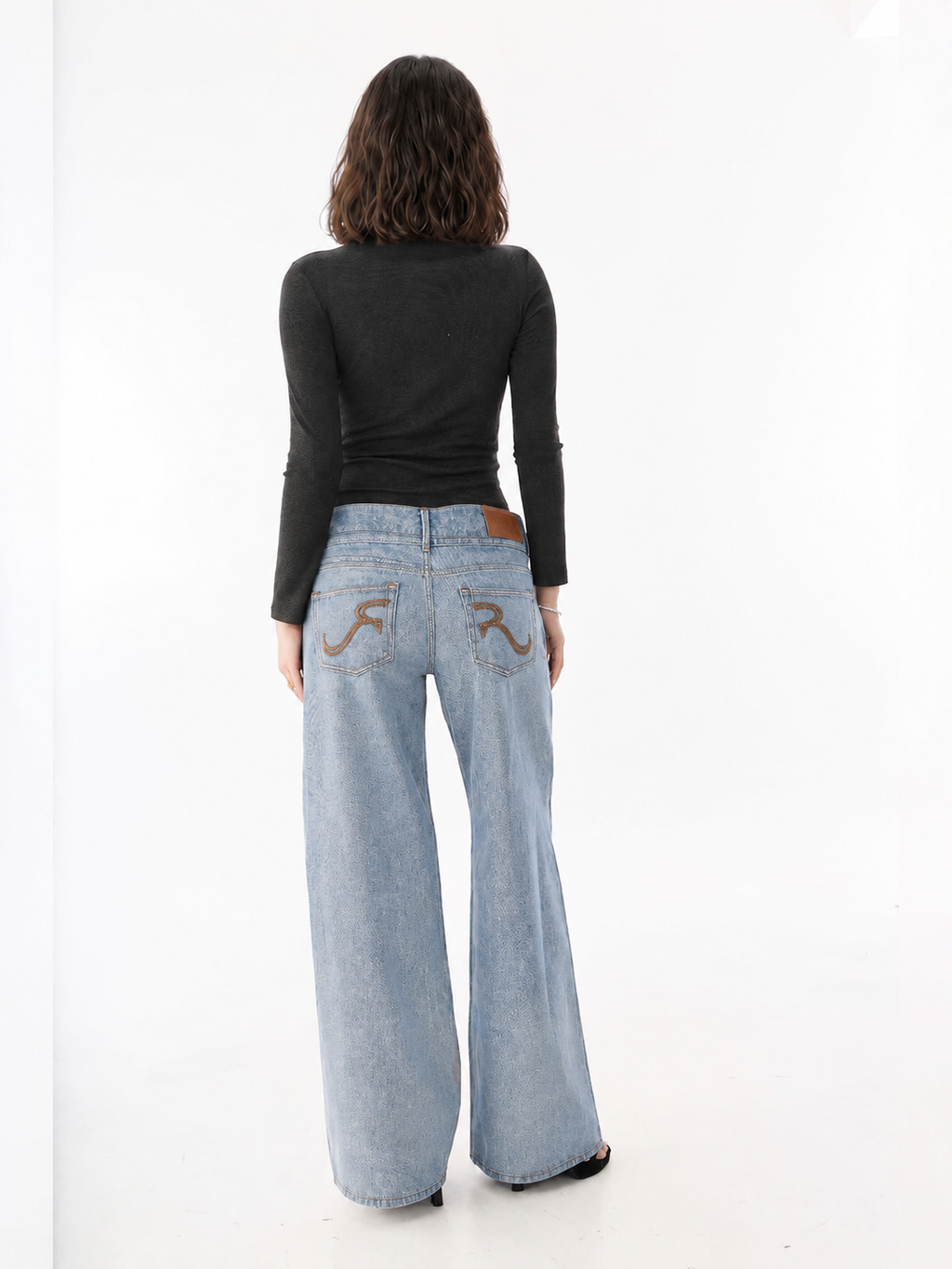 Kaia Rhinestone Pocket Straight Jean