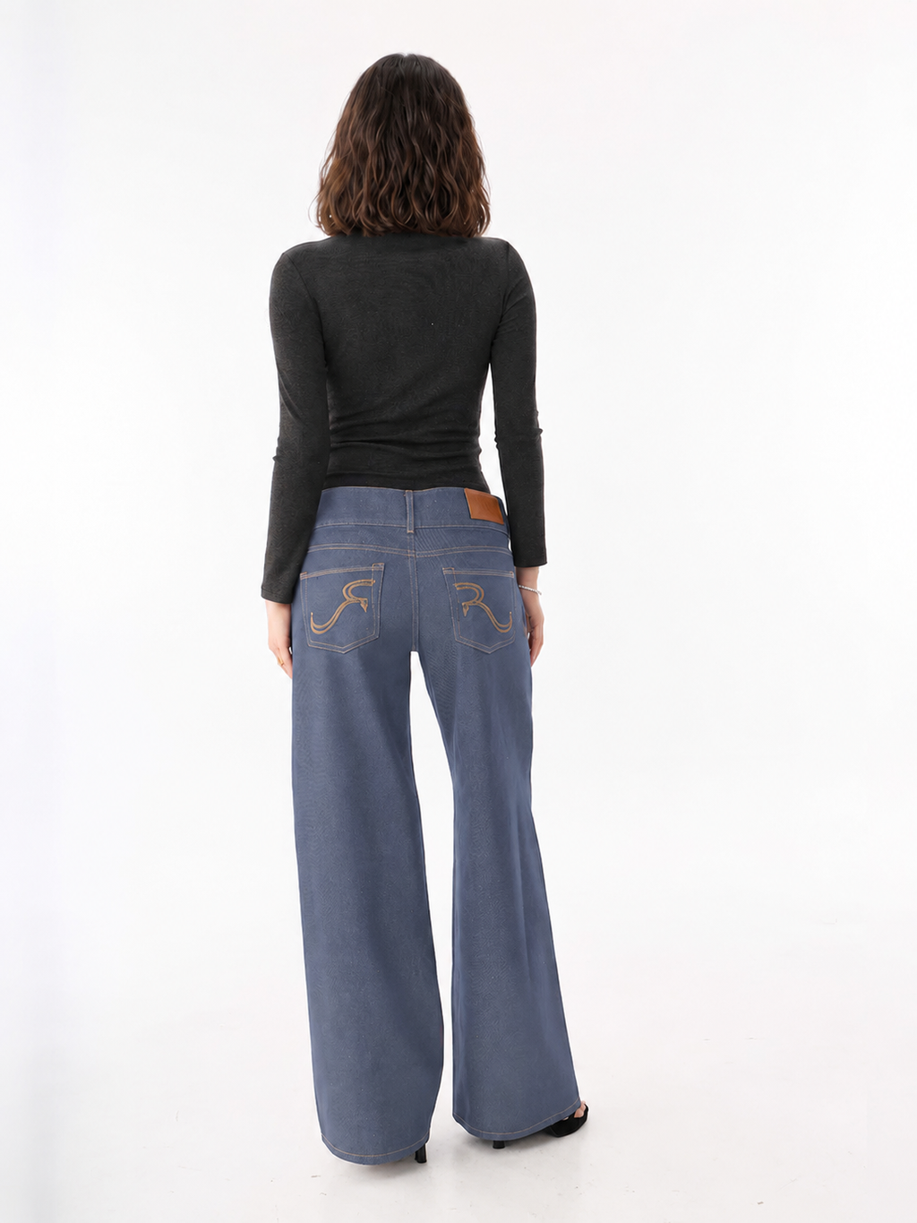 Kaia Rhinestone Pocket Straight Jean