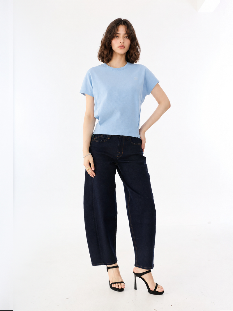 Kendall Dark Rinse Wide Leg Jean