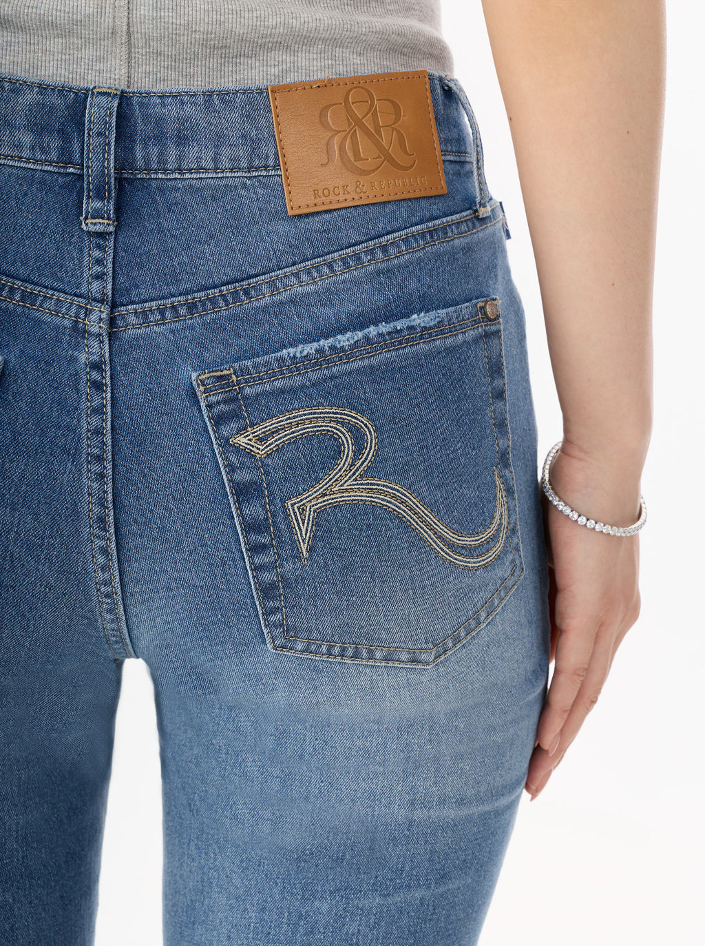 Berlin R-Embroidered Flare Jean