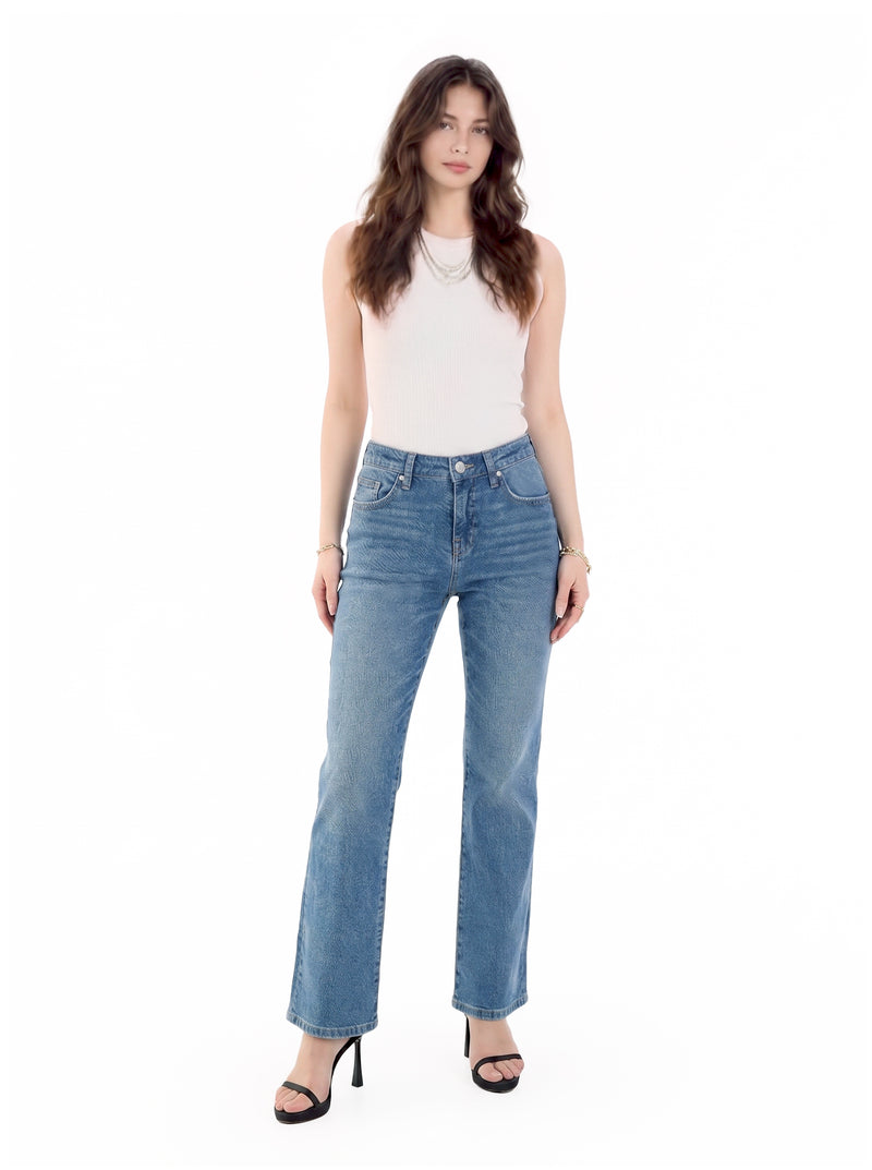 Berlin R-Embroidered Flare Jean